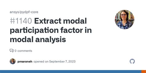 participation factor modal testing